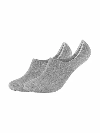 CAMANO | Füsslinge 2er Pkg COMFORT INVISIBLE light grey elange | 